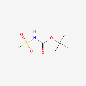 tert-Butyl methylsulfonylcarbamate chemical structure (CAS 147751-16-4)