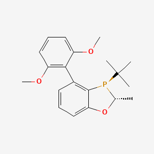 (2R,3R)-3-(tert-Butyl)-4-(2,6-dimethoxyphenyl)-2-methyl-2,3-dihydrobenzo[d][1,3]oxaphosphole chemical structure (CAS 1477517-18-2)
