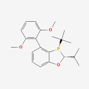 (2R,3R)-3-(tert-Butyl)-4-(2,6-dimethoxyphenyl)-2-isopropyl-2,3-dihydrobenzo[d][1,3]oxaphosphole chemical structure (CAS 1477517-19-3)
