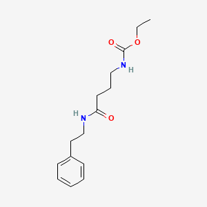 Ethyl (4-oxo-4-(phenethylamino)butyl)carbamate chemical structure (CAS 1477949-42-0)