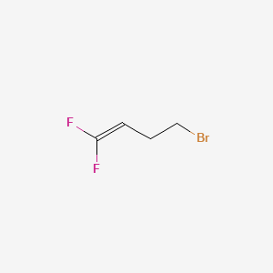 4-Bromo-1,1-difluorobut-1-ene chemical structure (CAS 147804-02-2)