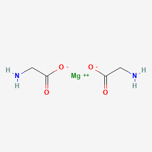 Magnesium 2-aminoacetate chemical structure (CAS 14783-68-7)