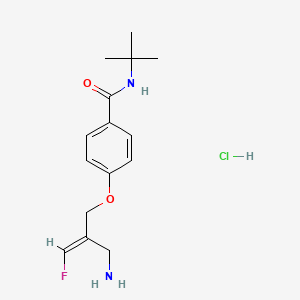 (E)-4-((2-(Aminomethyl)-3-fluoroallyl)oxy)-N-(tert-butyl)benzamide hydrochloride chemical structure (CAS 1478364-68-9)