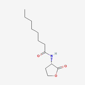 (S)-N-(2-Oxotetrahydrofuran-3-yl)octanamide chemical structure (CAS 147852-84-4)