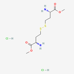 (2S,2'S)-Dimethyl 4,4'-disulfanediylbis(2-aminobutanoate) dihydrochloride chemical structure (CAS 147857-42-9)