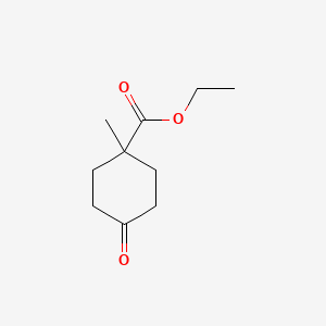 Ethyl 1-methyl-4-oxocyclohexanecarboxylate chemical structure (CAS 147905-77-9)