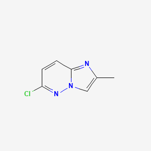 6-Chloro-2-methylimidazo[1,2-b]pyridazine chemical structure (CAS 14793-00-1)