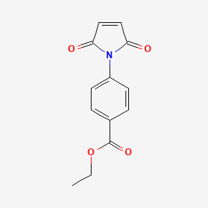 Ethyl 4-(2,5-dioxo-2,5-dihydro-1H-pyrrol-1-yl)benzoate chemical structure (CAS 14794-06-0)