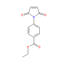 Ethyl 4-(2,5-dioxo-2,5-dihydro-1H-pyrrol-1-yl)benzoate chemical structure (CAS 14794-06-0)