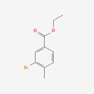Ethyl 3-bromo-4-methylbenzoate chemical structure (CAS 147962-81-0)