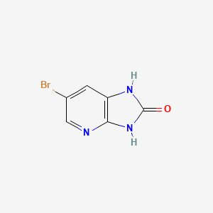 6-Bromo-1H-imidazo[4,5-b]pyridin-2(3H)-one chemical structure (CAS 148038-83-9)