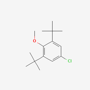 1,3-Di-tert-butyl-5-chloro-2-methoxybenzene chemical structure (CAS 14804-28-5)