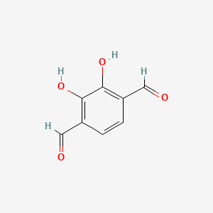 2,3-Dihydroxyterephthalaldehyde chemical structure (CAS 148063-59-6)