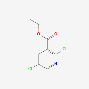 Ethyl 2,5-dichloronicotinate chemical structure (CAS 148065-10-5)
