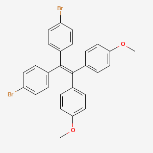 4,4'-(2,2-Bis(4-bromophenyl)ethene-1,1-diyl)bis(methoxybenzene) chemical structure (CAS 1480740-77-9)