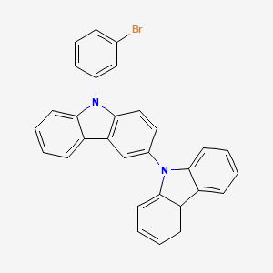 9-(3-Bromophenyl)-9H-3,9'-bicarbazole chemical structure (CAS 1480890-43-4)