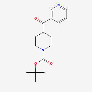 tert-Butyl 4-nicotinoylpiperidine-1-carboxylate chemical structure (CAS 148148-35-0)