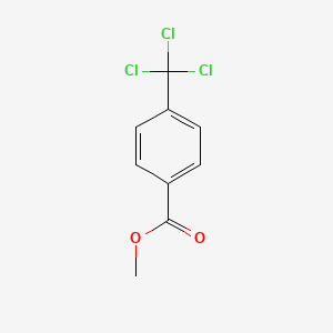 Methyl 4-(trichloromethyl)benzoate chemical structure (CAS 14815-87-3)