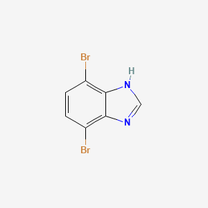 4,7-Dibromo-1H-benzo[d]imidazole chemical structure (CAS 148185-66-4)