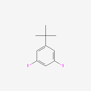 1-(tert-Butyl)-3,5-diiodobenzene chemical structure (CAS 148209-54-5)