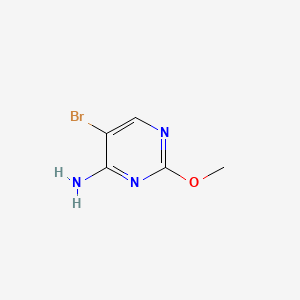 5-Bromo-2-methoxypyrimidin-4-amine chemical structure (CAS 148214-56-6)