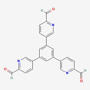 5,5',5''-(Benzene-1,3,5-triyl)tripicolinaldehyde chemical structure (CAS 1482413-54-6)