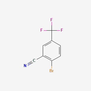 2-Bromo-5-(trifluoromethyl)benzonitrile chemical structure (CAS 1483-55-2)