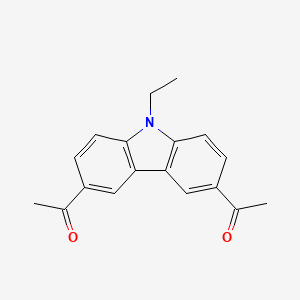 1,1'-(9-Ethyl-9H-carbazole-3,6-diyl)diethanone chemical structure (CAS 1483-97-2)