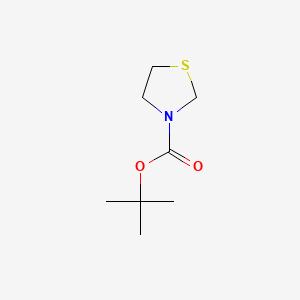 tert-Butyl thiazolidine-3-carboxylate chemical structure (CAS 148312-55-4)