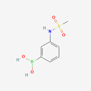 3-(Methylsulfonylamino)phenylboronic Acid chemical structure (CAS 148355-75-3)