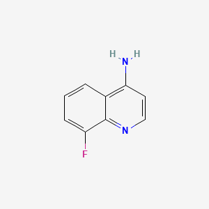 8-Fluoroquinolin-4-amine chemical structure (CAS 148401-38-1)
