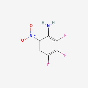 2,3,4-Trifluoro-6-nitroaniline chemical structure (CAS 148416-38-0)