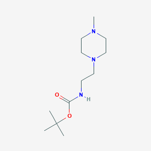 tert-Butyl (2-(4-methylpiperazin-1-yl)ethyl)carbamate chemical structure (CAS 1484327-92-5)