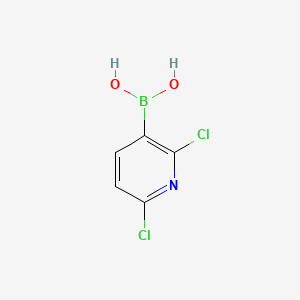2,6-Dichloropyridin-3-ylboronic acid chemical structure (CAS 148493-34-9)
