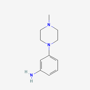 3-(4-Methylpiperazin-1-yl)aniline chemical structure (CAS 148546-99-0)