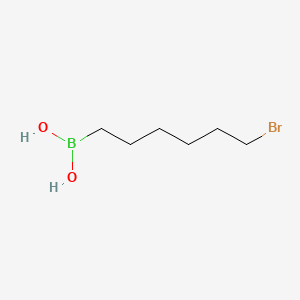 (6-Bromohexyl)boronic acid chemical structure (CAS 148562-12-3)