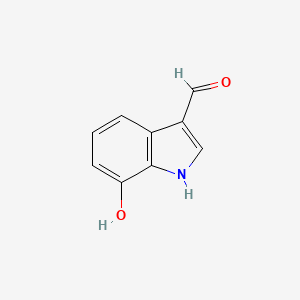 7-Hydroxy-1H-indole-3-carbaldehyde chemical structure (CAS 148563-38-6)