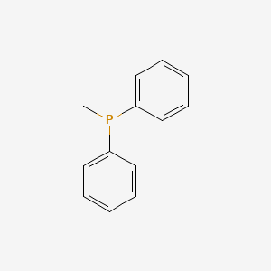 Methyldiphenylphosphine chemical structure (CAS 1486-28-8)