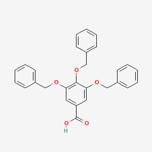 3,4,5-Tris(benzyloxy)benzoic acid chemical structure (CAS 1486-48-2)