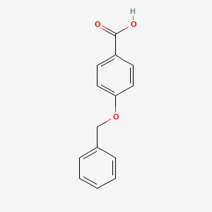 4-(Benzyloxy)benzoic acid chemical structure (CAS 1486-51-7)