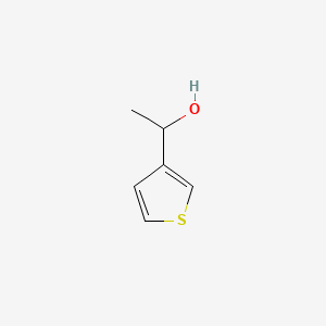 1-(Thiophen-3-yl)ethanol chemical structure (CAS 14861-60-0)