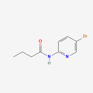 N-(5-Bromopyridin-2-yl)butyramide chemical structure (CAS 148612-12-8)