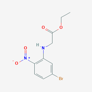 Ethyl (5-bromo-2-nitrophenyl)glycinate chemical structure (CAS 1486183-97-4)