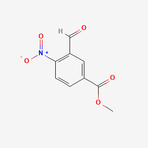 Methyl 3-formyl-4-nitrobenzoate chemical structure (CAS 148625-35-8)