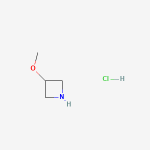 3-Methoxyazetidine hydrochloride chemical structure (CAS 148644-09-1)