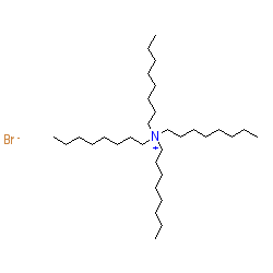 Tetraoctylammonium bromide chemical structure (CAS 14866-33-2)