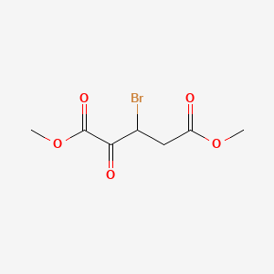 Dimethyl 3-bromo-2-oxopentanedioate chemical structure (CAS 148728-48-7)