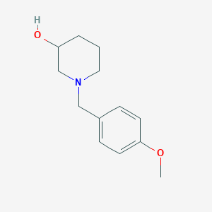 1-(4-Methoxybenzyl)piperidin-3-ol chemical structure (CAS 148729-36-6)