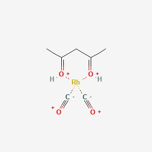 (Acetylacetonato)dicarbonylrhodium(I) chemical structure (CAS 14874-82-9)