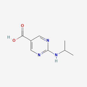 2-(Isopropylamino)pyrimidine-5-carboxylic acid chemical structure (CAS 148741-64-4)